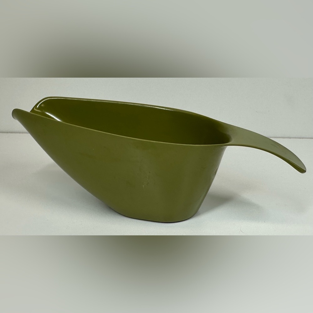 Vintage Melmac Melamine Gravy Boat Green Allied Chemical MCM